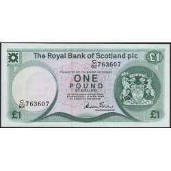 Шотландия 1 фунт 1982 (SCOTLAND 1 Pound 1982) P 341a: UNC