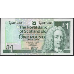 Шотландия 1 фунт 1999 (SCOTLAND 1 Pound Sterling 1999) P 351d : UNC