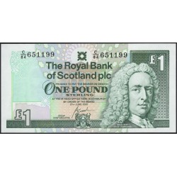 Шотландия 1 фунт 2000 (SCOTLAND 1 Pound Sterling 2000) P 351e : UNC