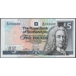 Шотландия 5 фунтов 2000 (SCOTLAND 5 Pounds Sterling 2000) P 352d : UNC