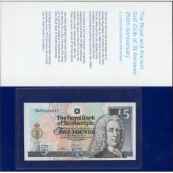 Шотландия 5 фунтов 2004 буклет (SCOTLAND 5 Pounds Sterling 2004 booklet) P 363 : UNC