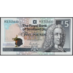 Шотландия 5 фунтов 2014 (SCOTLAND 5 Pounds Sterling 2014) P 369 : UNC