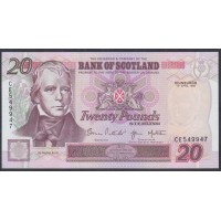 Шотландия 20 фунтов 1998 (SCOTLAND 20 Pounds Sterling 1998) P 121b : UNC
