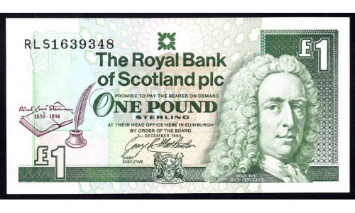Шотландия 1 фунт 1994 (SCOTLAND 1 Pound Sterling 1994) P 358a : UNC