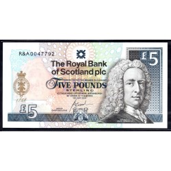 Шотландия 5 фунтов 2004 (SCOTLAND 5 Pounds Sterling 2004) P 363 : UNC