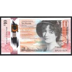 Шотландия 10 фунтов 2016 (SCOTLAND 10 Pounds Sterling 2016) P 371 : UNC