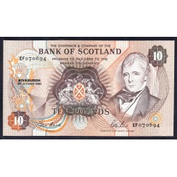 Шотландия 10 фунтов 1990 (SCOTLAND 10 Pounds 1990) P 113d : UNC