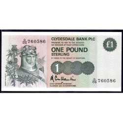 Шотландия 1 фунт 1985 (SCOTLAND 1 Pound Sterling 1985) P 211c : UNC