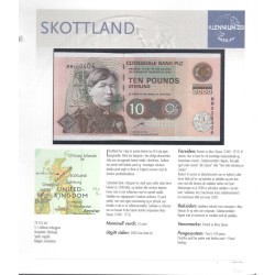 Шотландия 10 фунтов 2000 буклет (SCOTLAND 10 Pounds Sterling 2000 booklet) P 229А : UNC