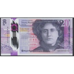 Шотландия 20 фунтов 2019 полимер (SCOTLAND 20 Pounds Sterling 2019 Polymer) P NEW : UNC