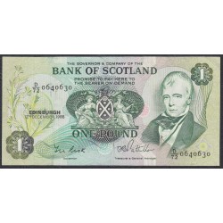 Шотландия 1 фунт 1985 (SCOTLAND 1 Pound 1985) P 111f: XF