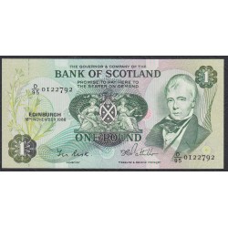 Шотландия 1 фунт 1986 (SCOTLAND 1 Pound 1986) P 111f: UNC