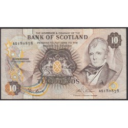 Шотландия 10 фунтов 1984 (SCOTLAND 10 Pounds 1984) P 113c : VF/XF