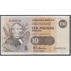 Шотландия 10 фунтов 1985 год  (SCOTLAND 10 Pounds Sterling 1985) P 213b: VF/XF