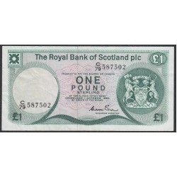 Шотландия 1 фунт 1983 (SCOTLAND 1 Pound 1983) P 341b: XF