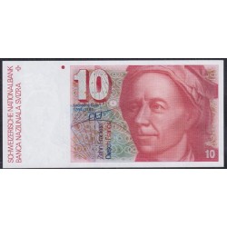 Швейцария 10 франков 1982 (SWITZERLAND 10 franks 1982) P 53d(1): UNC