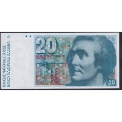 Швейцария 20 франков 1990 (SWITZERLAND 20 franks 1990) P 55i: UNC
