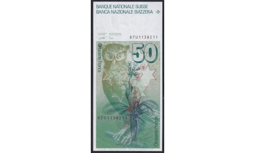 Швейцария 50 франков 1987 год (SWITZERLAND 50 franks 1987) P 56g(1): UNC