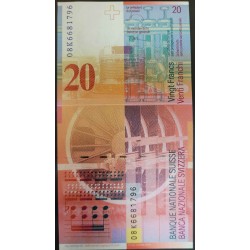 Швейцария 20 франков 2008 (SWITZERLAND 20 franks 2008) P 69e(2) : UNC