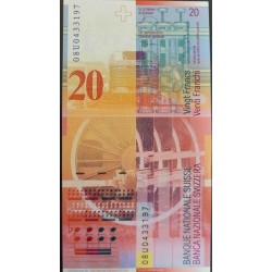 Швейцария 20 франков 2008 (SWITZERLAND 20 franks 2008) P 69e(3): UNC