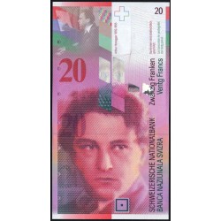 Швейцария 20 франков 2005 (SWITZERLAND 20 franks 2005) P 69(3) : UNC