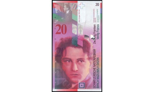 Швейцария 20 франков 2005 (SWITZERLAND 20 franks 2005) P 69(3) : UNC