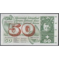 Швейцария 50 франков 1968 (SWITZERLAND 50 franks 1968) P 48h(1): UNC