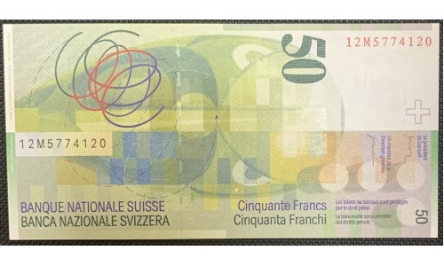 Швейцария 50 франков 2012 (SWITZERLAND 50 franks 2012) P 71e : UNC