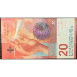 Швейцария 20 франков 2015 (SWITZERLAND 20 franks 2015) P 76a : UNC