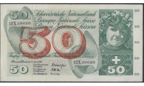 Швейцария 50 франков 1964 (SWITZERLAND 50 franks 1964) P 48d : VF