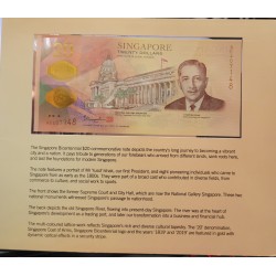 Сингапур 20 долларов б\д (2019) в буклете (Singapore 20 dollars ND (2019)) P W63: UNC