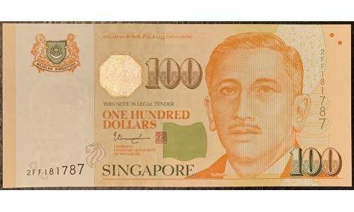 Сингапур 100 долларов б\д (2009-2020) (Singapore 100 dollars ND (2009-2020)) P 50f : UNC