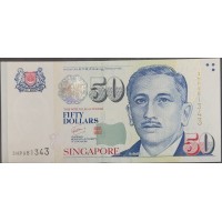 Сингапур 50 долларов б\д (2005-2015) (Singapore 50 dollars ND (2005-2015)) P 49c: UNC