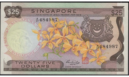 Сингапур 25 долларов б\д (1972) (Singapore 25 dollars ND (1972)) P 4 : Unc
