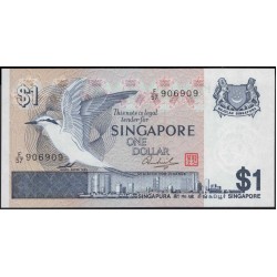 Сингапур 1 доллар б\д (1976) (Singapore 1 dollar ND (1976)) P 9(1) : Unc