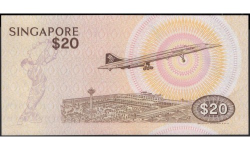 Сингапур 20 долларов б\д (1979) (Singapore 20 dollars ND (1979)) P 12 : UNC-
