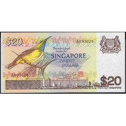 Сингапур 20 долларов б\д (1979) (Singapore 20 dollars ND (1979)) P 12 : UNC