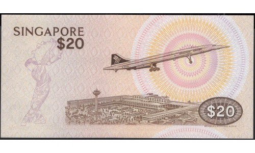 Сингапур 20 долларов б\д (1979) (Singapore 20 dollars ND (1979)) P 12 : UNC