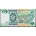 Сингапур 5 долларов б\д (1997) (Singapore 5 dollars ND (1997)) P 35 : UNC-