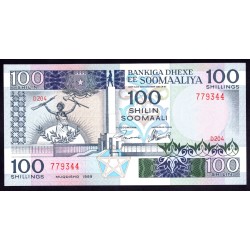 Сомали 100 шиллингов 1989 г. (SOMALIA  100 shillings 1989) P 35d: UNC 