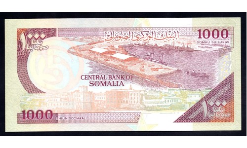 Сомали 1000 шиллингов 1996 г. (SOMALIA  1000 shillings 1996) P 37b: UNC 