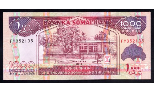 Сомалиленд 1000 шиллингов 2015 года (SOMALILAND 1000 shillings 2015) P 20d: UNC
