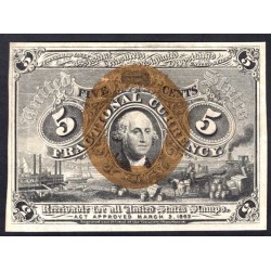 США 5 центов 1863 (UNITED STATES OF AMERICA 5 Cents 1863) P101:VF+