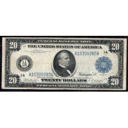 США 20 долларов 1914 г. (UNITED STATES OF AMERICA  20 Dollars 1914) P361bА:XF-