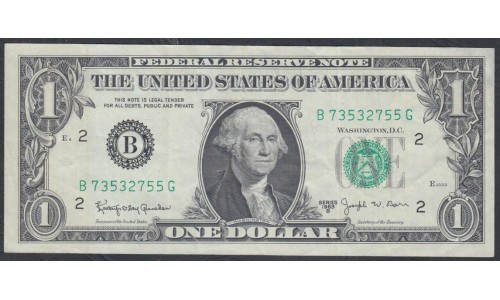 США 1 доллар 1963B года (UNITED STATES OF AMERICA 1 Dollar 1963B) P443c: XF