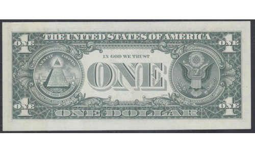 США 1 доллар 1969A года  (UNITED STATES OF AMERICA 1 Dollar 1969A) P 449b: UNC
