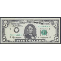 США 5 долларов 1963 (UNITED STATES OF AMERICA 5 Dollars 1963) P 444а : UNC