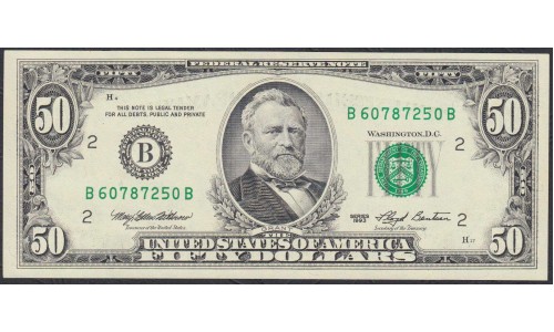 США 50 долларов 1993 года  (UNITED STATES OF AMERICA 50 Dollars 1993) P 494: aUNC/UNC