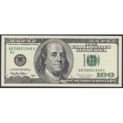 США 100 долларов 1996 года, E - Richmond VA  (UNITED STATES OF AMERICA 100 Dollars 1996, E - Richmond VA) P 503: UNC