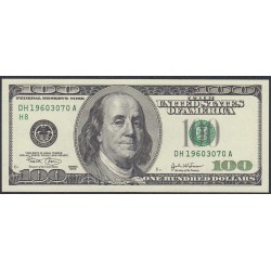 США 100 долларов 2003 года (UNITED STATES OF AMERICA 100 Dollars 2003) P 519a: UNC